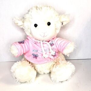KIWI AND FRIENDS Lamp Plush New Zealand Sitting Toy White with Pink Hood…